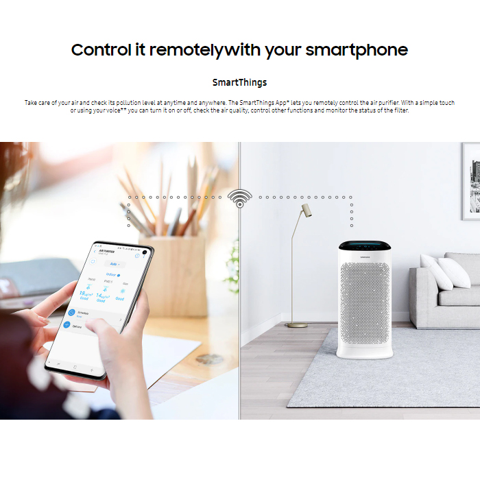Samsung Air Purifier with 3 Way Airflow - AX60R5080WD